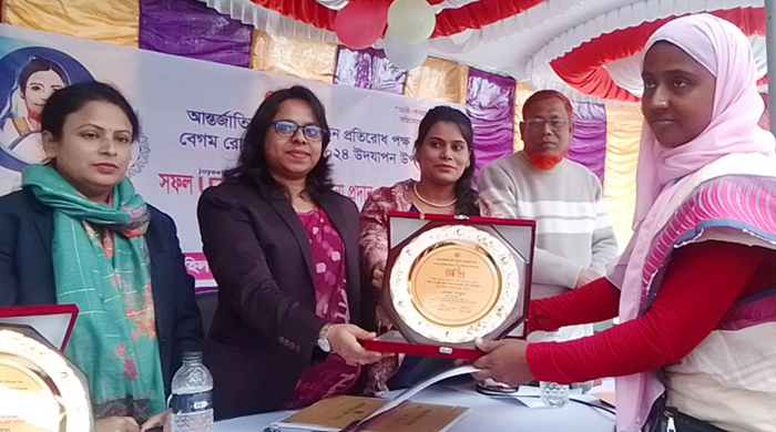 কালুখালীতে আন্তর্জাতিক নারী নির্যাতন প্রতিরোধ পক্ষ ও রোকেয়া দিবস পালন